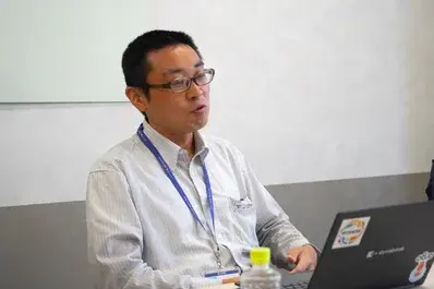 インタビュー中の様子