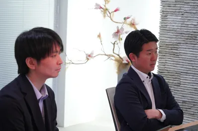 インタビュー中の様子