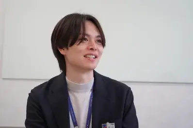 インタビュー中の様子
