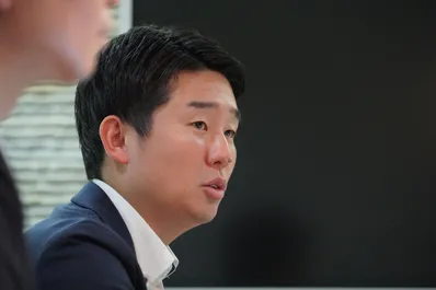 インタビュー中の様子