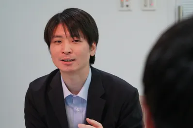 インタビュー中の様子