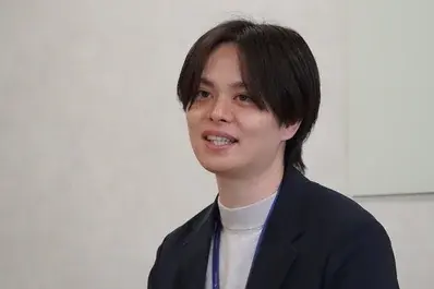 インタビュー中の様子