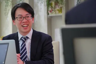 インタビュー中の様子